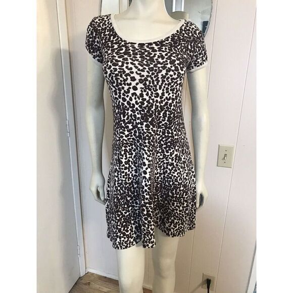 Earthlings Ojai Big Girls Size Large Organic Cotton Leopard Print Dress - Picture 1 of 6